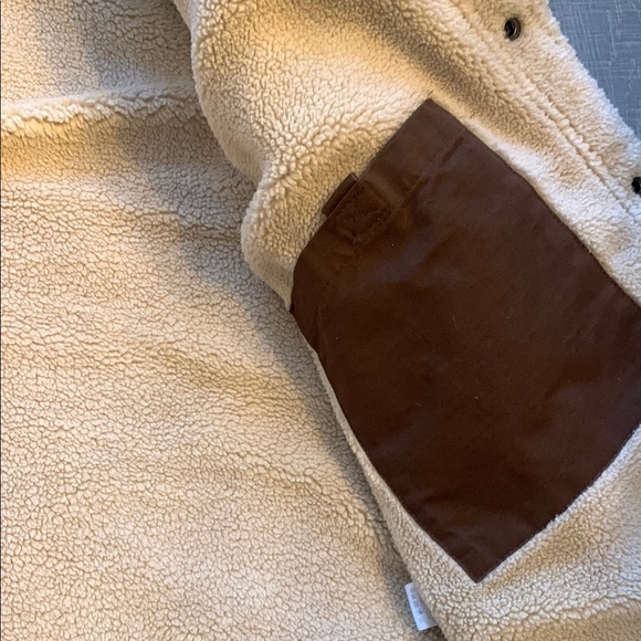 Men's Brown Sherpa-Lined Jacket - Picture 7 of 10